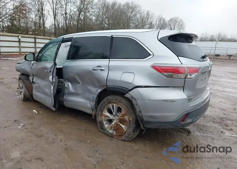 2015 Toyota Highlander Xle V6 from USA, damaged, VIN 5TDJKRFH9FS137766